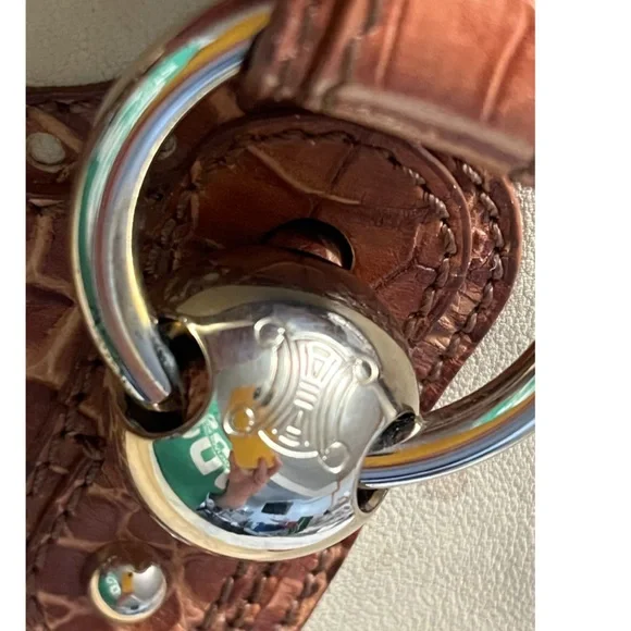 CELINE BOOGIE EMBOSSED CROC BAG- vintage - Picture 6 of 16